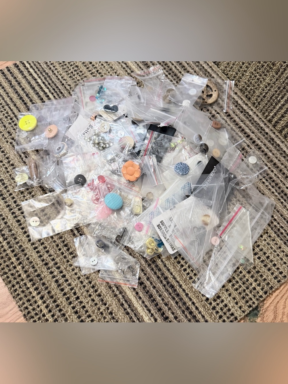 Assorted Buttons and Embellishments - Mixed Colors crafts sewing